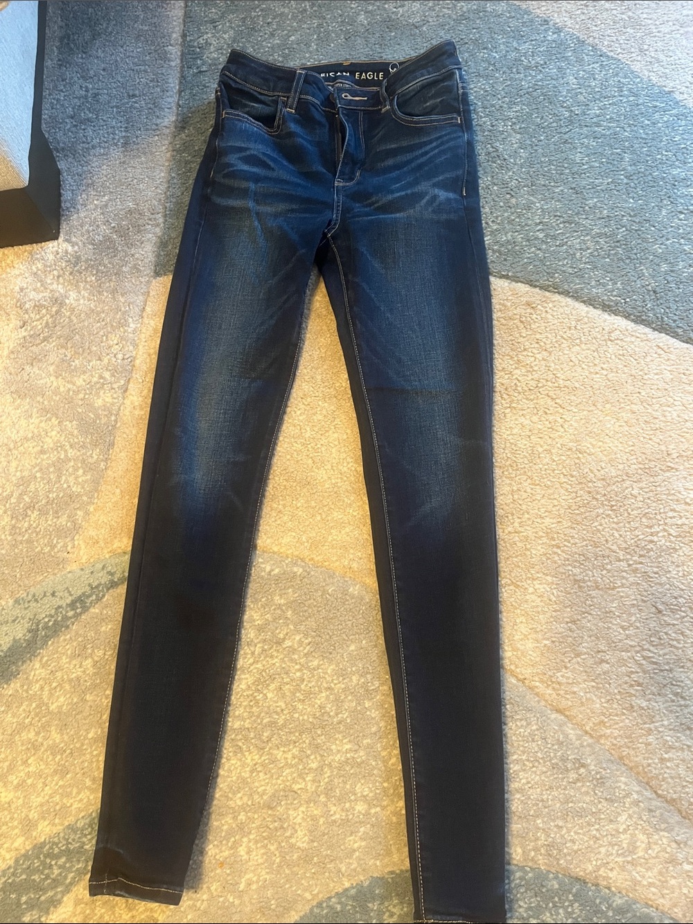 American Eagle Outfitters Navy Blue Women's Skinny Jeans